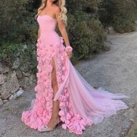 This Is A Brand New Prom Dress, That Has Never Been Worn, That I Bought For Prom. The Dress Unfortunately Doesn’t Fit So, I Order A New One In A Size Up For Me To Wear To Prom. This Dress Has A Sheer Tulle Bottom Covered In Flowers. The Top Part Of The Dress Is Fully Lined, Has A Full Built In Bra, And Invisible Straps. The Top Of The Dress Also Has Extra Support From A Built In Bra Closure To Make The Dress Stay Up. The Color Of The Dress Is A Soft Pink. Measurements: 33 And 1/2 Inch Bust, 27 I