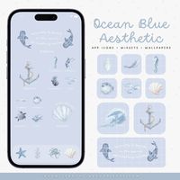 Featuring deep sea tones, smooth gradients, and minimalist designs, this icon captures the serene beauty of the ocean. Perfect for those who love the calm and rejuvenating energy of the sea, it adds a touch of coastal elegance and peacefulness to your digital space. Transform your phone with the soothing beauty of ocean blue, and enjoy a cool, aquatic aesthetic with every tap. Ocean Blue, App Icon, Coastal Design, Deep Sea Tones, Minimalist Style, Aesthetic Icons, iOS Icons, Android Icons, Tranquil Vibes, Aquatic Beauty, Refreshing Look