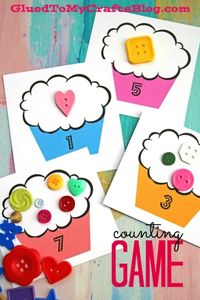 Busy Bag Cupcake Counting Game