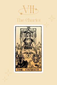 The Chariot represents determination, hard work, and success. It often signifies the need to overcome conflicts and move forward in a positive direction in the upright position.