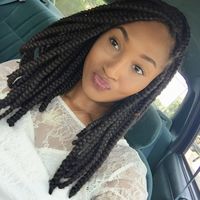 Long bob box braids!