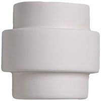 Fasciato 10"H Paintable White Bisque LED Outdoor Wall Light - #628H5 | Lamps Plus