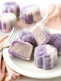 Soft and chewy snow skin filled wrapped around a lightly sweet, smooth taro and coconut filling. These taro snow skin mooncakes are the ones to make this mid-autumn festival!