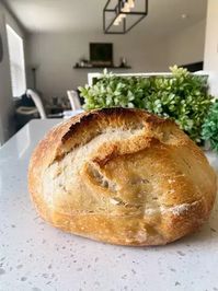 Easy Sourdough Bread Recipe (Busy Mom Process Start to Finish)