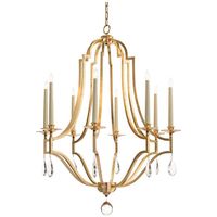 John Richard 37 1/2"W Light Gold Crystal 8-Light Chandelier - #11C04 | Lamps Plus