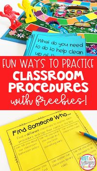 It's almost time for back to school! Classroom procedures are so important at the beginning of the school year! But practicing procedures. doesn't have to be boring. Check out these fun and free activities.