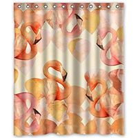 #amazon - BravoVision Flamingo Shower Curtain