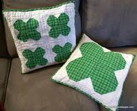 Image result for Shamrock pillow pattern