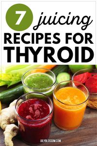 Keep your thyroid in tip-top shape by trying these fantastic juicing recipes for thyroid health and healing!