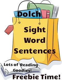 Have children practice Dolch sight words in the context of meaningful sentences! Sight word sentence sets are available from pre-primer to third grade level. Free resource!