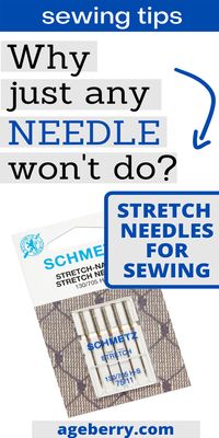 If you want to know how to sew with a stretch needle check out this sewing tutorial that is focused on the following questions: what is a stretch needle for sewing? Do you need a stretch needle? Why use a stretch needle? The stretch needle works excellent with swimwear, stretchy knits, all elastic materials. Visually, this needle has a shorter eye than a standard needle, a special flat shank, a deep scarf and specially designed to prevent skipped stitches on stretchy fabrics.