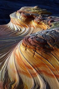 Sunset at the second Wave Coyote Butles North, Paria Vermilion Cliffs, Wilderness Arizona.