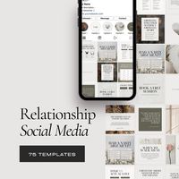 Are you a therapist, relationship coach, or expert in couples counseling seeking to make a powerful impact on Instagram? Look no further! Our meticulously crafted templates are designed to enhance your online presence and engage your audience effectively. What's Included: 🌟 30 impactful designs: Loaded with professionally curated content, each design is tailored to resonate with your audience and amplify your message.  🌟 Two dimensions: Each design comes in both square and portrait formats, en