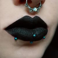 Raven is an opaque pitch black lipstick. Also eye safe!  Our matte liquid lipsticks are kiss proof and ultra long wearing with a comfortable matte feel.     Ingredients: Isododecane, Dimethicone, Trimethylsiloxy Silicate, Polypropyl Silsesquioxane, Kaolin Clay, Carnauba Wax, Cyclopentasiloxane, Nylon-12, Dimethicone/vi