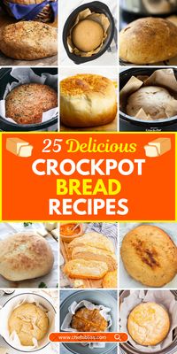 Crockpot bread recipes make it easy to enjoy homemade bread without the need for an oven. With minimal effort, you can bake a variety of soft, moist loaves that are perfect for any meal. These 25+ crockpot bread recipes provide a convenient and delicious way to enjoy fresh bread at home.