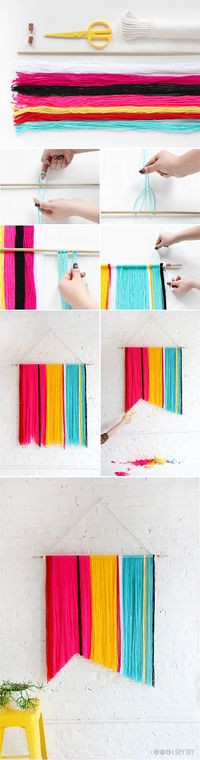 DIY: Yarn Wall Handing