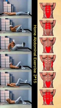 How to get abs at home.