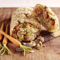 Leek and Bacon Roly Poly - Dairy Diary