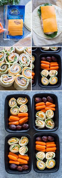 Turkey and Cheese Pinwheels (Meal-Prep Idea)