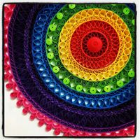 Quilled circle