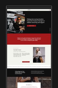 Bold, stylish and chic website template for female coaches, mentors and online service providers. Completely customisable and high converting website templates with bonus copy guide so you can launch a website that converts in no time! PLUS free private facebook group for support and Launch Checklist! #websitetemplatesforcoaches #showitwebsitedesign #showittemplates #websitedesigninspiration #websitetemplates