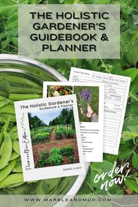 The Holistic Gardener’s Guidebook and Planner is not quite a full on book but definitely more than just a planner. Inside you'll find: - Intro into Holistic Gardening, Permaculture, and more - Planner, Logbook and Journal all in one - Holistic Recipes with space to add your own. - Compost & Companion Planting Guides - Tons of space for planning, designing and dreaming - Record Inventory, Seed Inventory, Weather and Growth Records, Orchard Planner, Harvest Record and more! - 100 pages for Plant Profiles ** B&W Hardcopy available on Amazon.