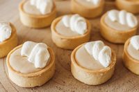 Tiny Baileys condensed milk tarts