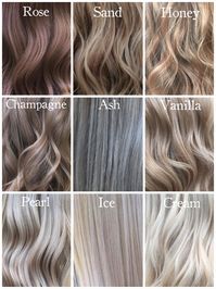 Shades of Blonde @milenashairdesign #hairinspiration #curls #shadesofblonde #roseblonde #sandblonde #vanillablonde #honeyblonde #champagneblonde #ashblonde #pearlblonde #iceblonde #creamblonde