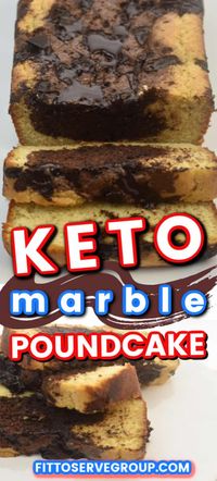 This keto marble cake is tender, buttery, and easy to make. It makes the perfect dessert, brunch, or keto snack offering. The cake features two layers of low carb chocolate and vanilla cake swirled together for a neat zebra pattern. It's a sugar-free marble cake that is grain-free, gluten-free, and keto-friendly! #ketomarblecake #lowcarbmarblecake #ketocake #lowcarbcake #ketozebracake