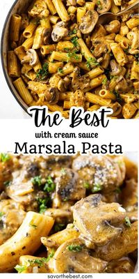 This creamy marsala pasta includes tender chicken and earthy mushrooms bathed in a creamy marsala sauce. This easy creamy marsala pasta recipe brings restaurant-quality flavors to your dinner table.