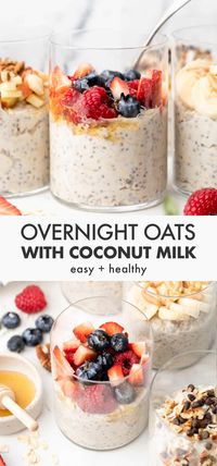 Coconut Milk Overnight Oats