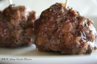 24/7 Low Carb Diner: Maple's Meatballs are a fun breakfast treat. Maple flavored and slightly sweet, these are a family favorite.