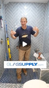 Bathroom Remodeling Teacher on Instagram: "Custom shower glass made easy with glassupply.com 🔥 #diy #glass #homeimprovement #bathroomremodel #bathroomremodelingteacher"