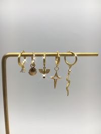 18k gold vermeil hoop earrings from Meideya Jewelry