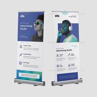 Urho Creative Studio Roll Up Banner Template, #Template, #Advertisement, #Banner, #Roll, #Studio, #Creative, #ad