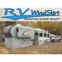 The RV & Horse Trailer Skirt panel comes in 48-inch x 120-inch panel sections with exclusive patent pending features. Integrated VELCRO brand strips at both ends of the panel make it easy to connect multiple panels to completely seal off the underside of your trailer.(20 Velcro Round Adhesive Patches Included Per Skirt)• Blocks the wind from blowing under your RV & into your socializing area• Helps protect the area under your RV from freezing during cold seasons• Meets new campground requirement