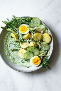 Green Goddess Potato Salad | Pinned to Loveleaf Co.