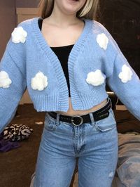 Is That The New Clouds Pattern Cardigan Without Camisole ??| ROMWE USA