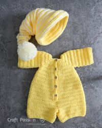 crochet pajamas sleep hat