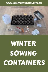 Winter sowing containers ❄️ 🌱 Picking the best for seed germination