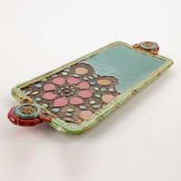 Discover Lina's Petals Long Tray by Laurie Pollpeter Eskenazi, and get inspired by more original art and unique treasures created by artists. Shop now!