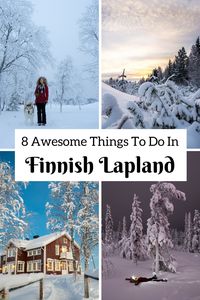 Here are all of the awesome things to do in Lapland, from skiing to snow-shoeing, dog-sledding, seeing the Northern Lights, and everything in between!