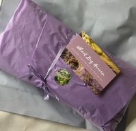 Microwaveable wheat bag with English lavender. Re-useable heated neck – WheatBagHeaven