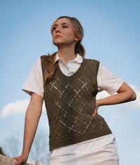 Argyle Sweater Vest Knitting Pattern - Originally Lovely