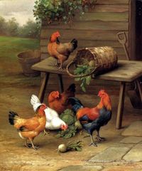 artwork of feeding poultry - Google Search