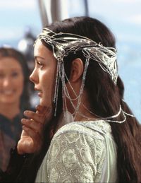 arwen lord rings elf hair lotr crown liv tyler evenstar headdress costume wedding dress queen undomiel head immagini anelli degli