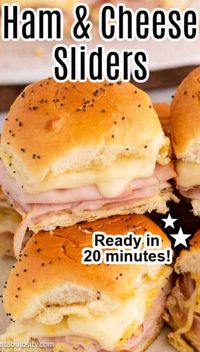 These ham and cheese sliders are such an easy recipe, made with poppyseeds and other simple ingredients.