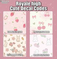 Something cute while we wait for royalween <3 #royalehigh #rhoutfits #roblox #royalehighoutfitideas !! I DO NOT ALLOW REPOSTS !! !! My watermark is not on the actual decal images. !! I do not own any of the decal images. (+credits to original owners)