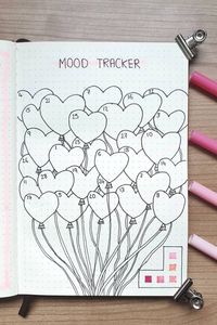 18 Bullet Journal Mood Tracker Ideas For February 2020 - Crazy Laura