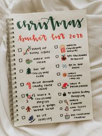 #christmas #bucketlist #preppy #aesthetic #notes #aestheticnotes #calligraphy